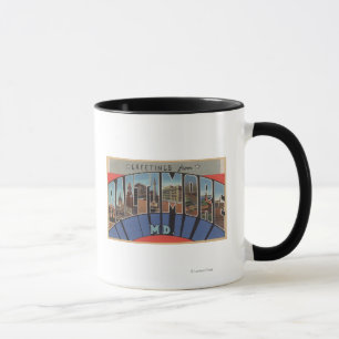 Baltimore Maryland - stora brevplatser Mugg