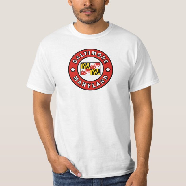 Baltimore Maryland T Shirt (Framsida)