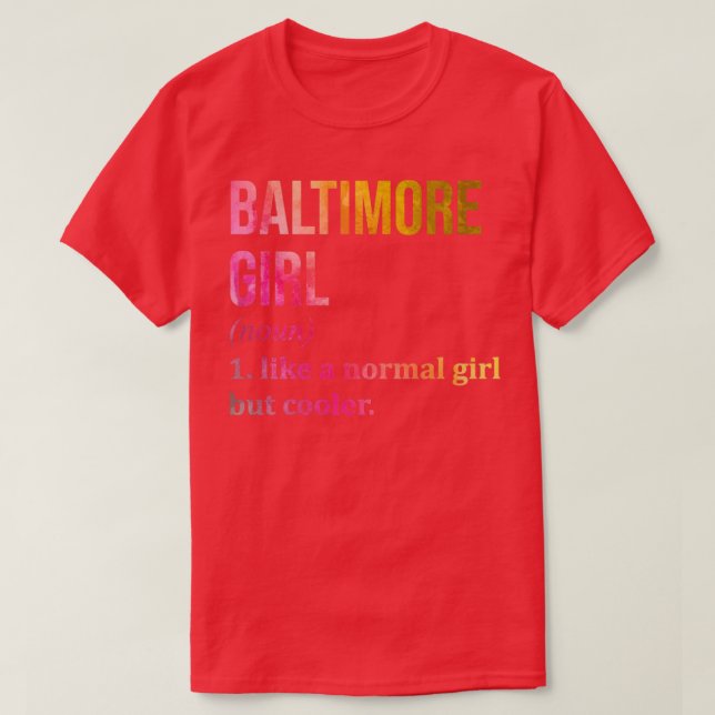 Baltimore Maryland T Shirt (Design framsida)