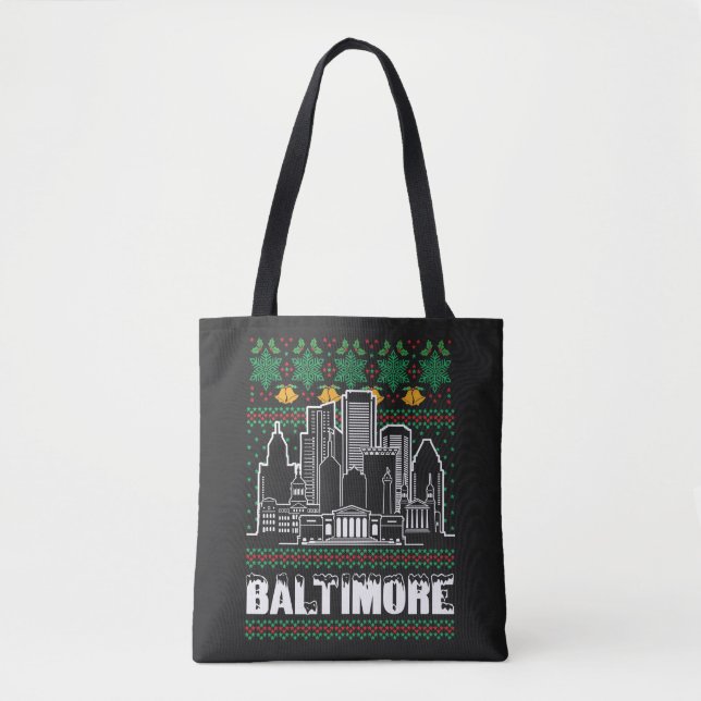 Baltimore Maryland Ugly jul Tygkasse (Framsida)