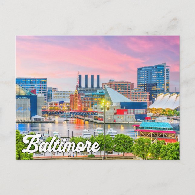 Baltimore, Maryland, USA Vykort (Framsida)
