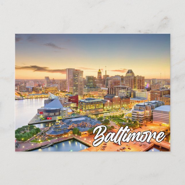 Baltimore, Maryland, USA Vykort (Framsida)