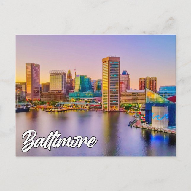 Baltimore, Maryland, USA Vykort (Framsida)