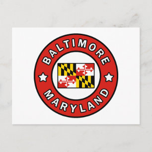 Baltimore Maryland Vykort
