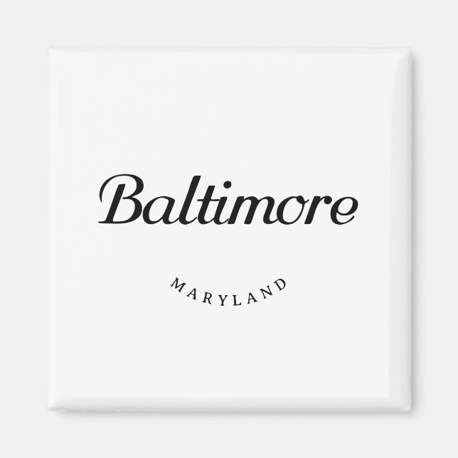 Baltimore MD Magnet (Framsidan)