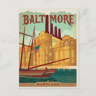 Baltimore, MD Vykort