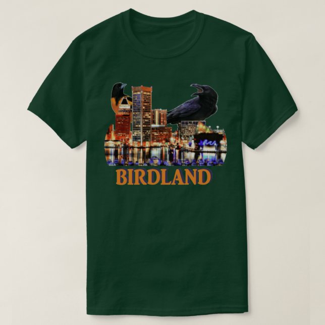 Baltimore- och Baseball Hybrid-design T Shirt (Design framsida)