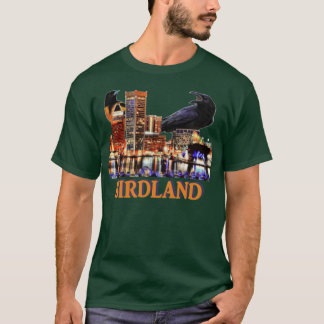 Baltimore- och Baseball Hybrid-design T Shirt