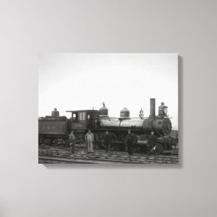 Baltimore och Ohio järnvägmotor nr. 932 Canvastryck