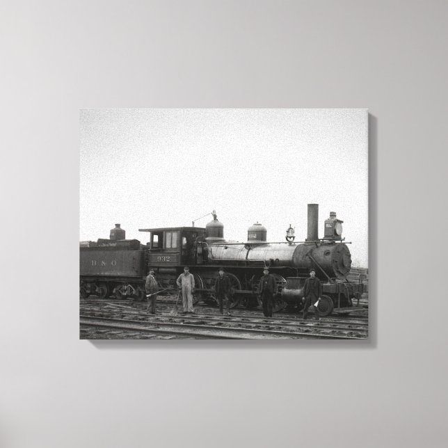 Baltimore och Ohio Railroad Engine nr 932 Canvastryck (Framsida)
