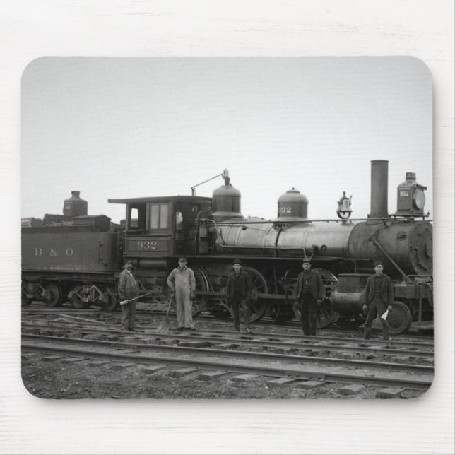 Baltimore & Ohio (B&O) järnvägmotor 932 Musmatta (Framsidan)
