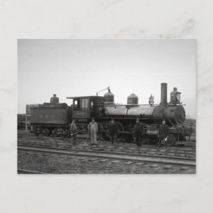 Baltimore & Ohio Railroad Engine nr 932 - Vintage Vykort