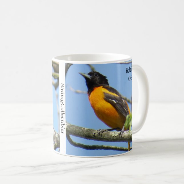 Baltimore Oriole Coffee Mugg efter BirdingCollecti (Framsida höger)