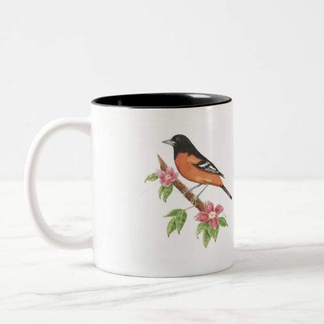 Baltimore Oriole fågelmugg Två-Tonad Mugg (Vänster)
