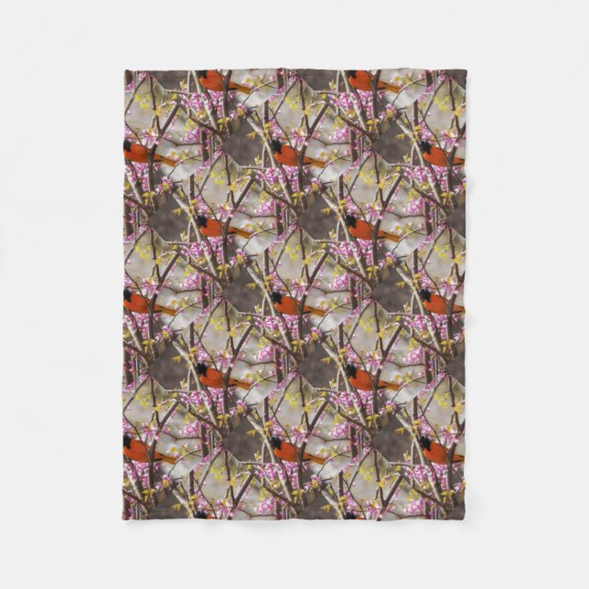 Baltimore Oriole Fleecefilt (Framsidan)