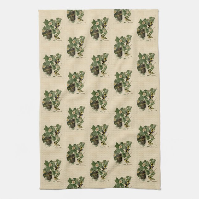 Baltimore Oriole - från Audubon's Birds of America Kökshandduk (Vertikal)