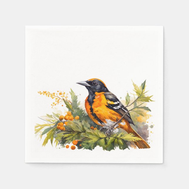 Baltimore Oriole Pappersservett (Framsidan)