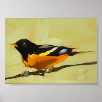 baltimore oriole print 5 x 7 tums prattcreekart poster