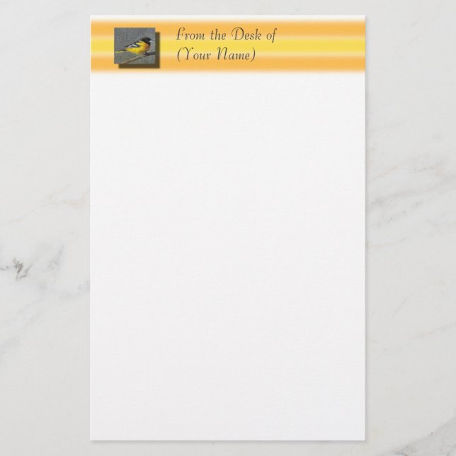 Baltimore Oriole som är stationär - från (Framsida)