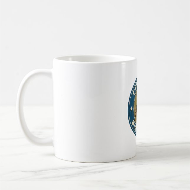 Baltimore Oriole Vintage Badge Kaffemugg (Vänster)