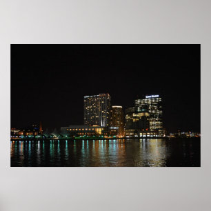 Baltimore på natten poster