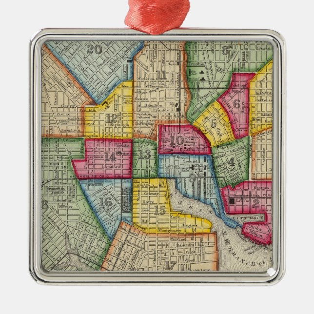 Baltimore-planen Julgransprydnad Metall (Framsidan)