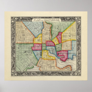 Baltimore-planen Poster