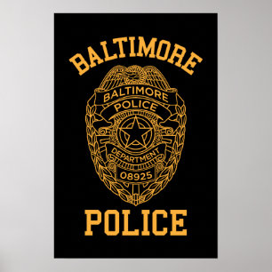baltimore polismaryland kriminalare poster