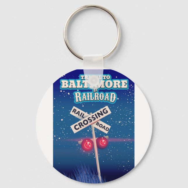 Baltimore Railroad-korsresefabrik. Nyckelring (Framsida)