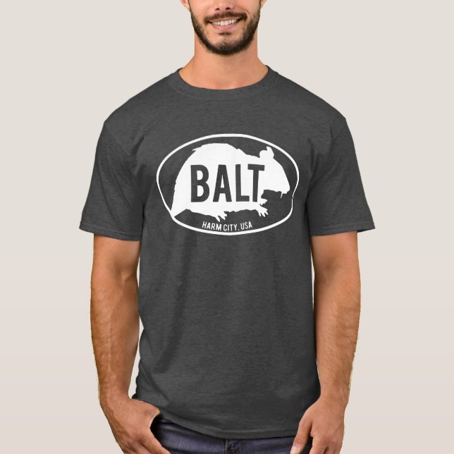 Baltimore råtta t shirt (Framsida)