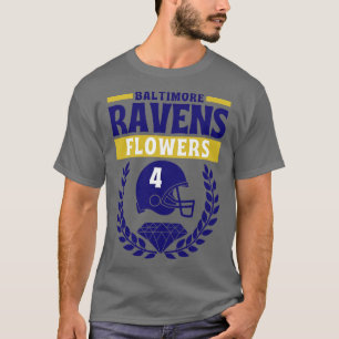 Baltimore Ravens Flowers 4 Amerikanska T Shirt