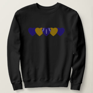 Baltimore Ravens Heart Football Mörk T Shirt