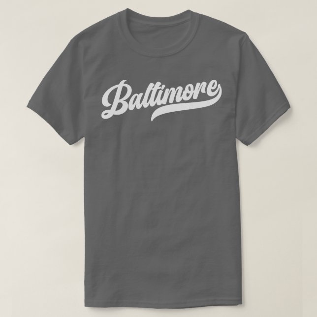 Baltimore Retro Baltimore Ravens T Shirt (Design framsida)