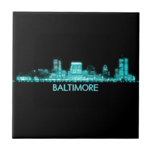 Baltimore Skyline Kakelplatta