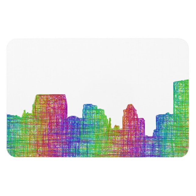 Baltimore Skyline Magnet (Horisontell)