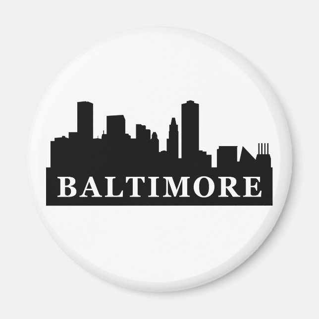 Baltimore Skyline Magnet (Framsidan)