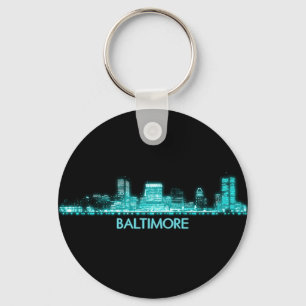 Baltimore Skyline Nyckelring