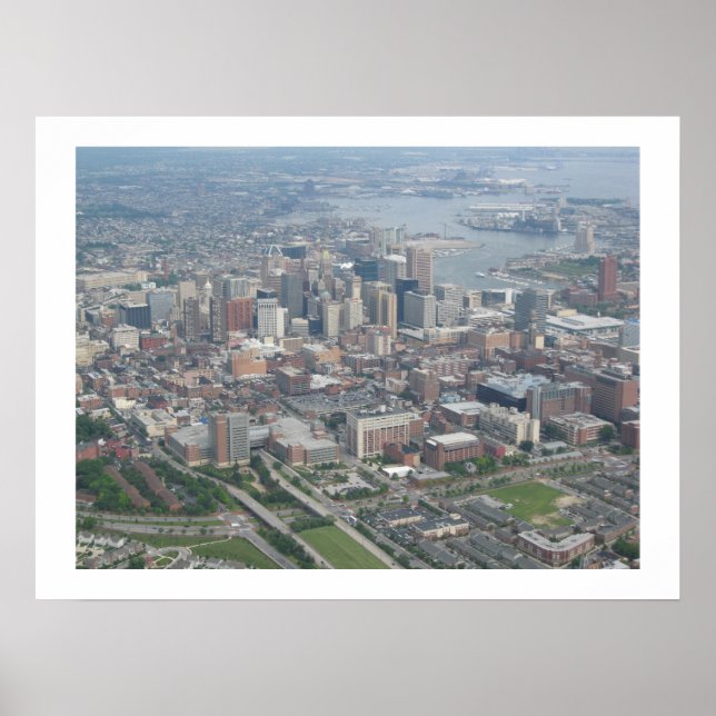 Baltimore Skyline Poster (Framsidan)