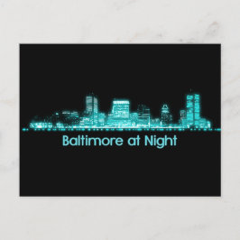 Baltimore Skyline Vykort