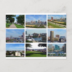 Baltimore-synpunkter Vykort