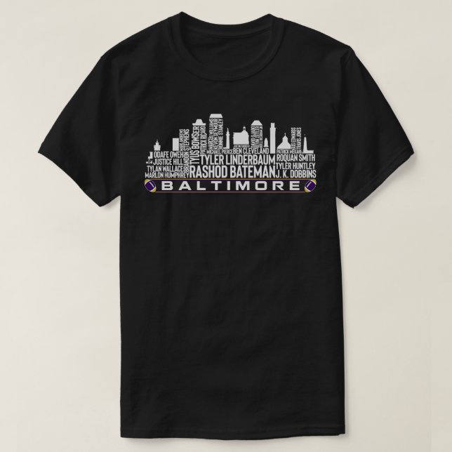 Baltimore Team 23 Player Roster Baltimore City Sk T Shirt (Design framsida)