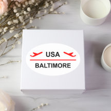 Baltimore USA Airport Flygplan Light-Färg