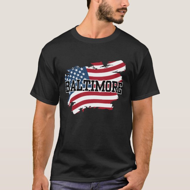 Baltimore USA T Shirt (Framsida)