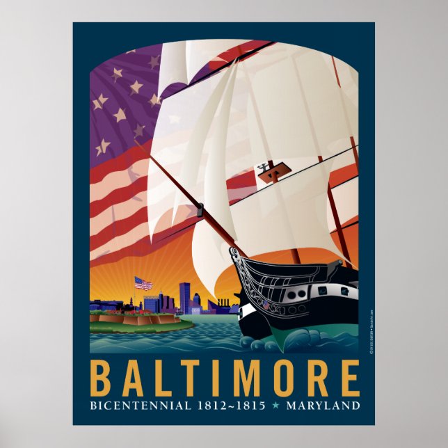 Baltimore: Vid Dawn's Tidigt Light Poster (Framsidan)