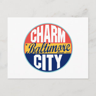 Baltimore Vintage-etikett Vykort