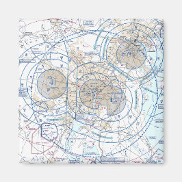 Baltimore Washington Flyway-diagram Magnet