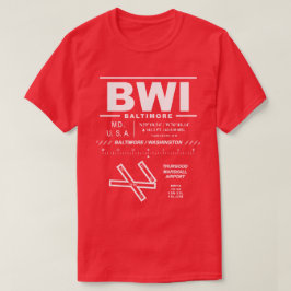 Baltimore/Washington Int'l Airport BWI T-shirt