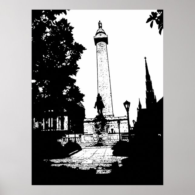 Baltimore Washington Monument Poster (Framsidan)
