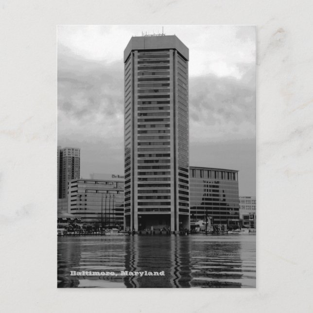 Baltimore World Trade Center-vykort Vykort (Framsida)