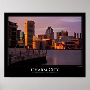 Baltimore's Inner Harbour Sunset Poster